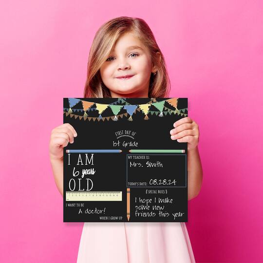 RoomMates Last or First Day of School Banner Double-Sided Chalkboard